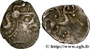 Denier à la tête casquée à droite - reve GALLIA - AULERCI CENOMANI (Area of Le Mans) c. 80-50 AC. (13mm, 0,59g, 2h )