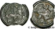 FRANKREICH Potin au personnage de face, classe II GALLIEN - BELGICA - REMI (Region die Reims) Reims (51) c. 60-40 AC. (21mm, 3,80g, 9h) -