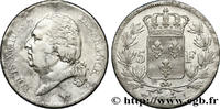 5 francs Louis XVIII, tête nue LOUIS XVIII 1817 (37mm, 24,74g, 6h )