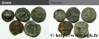 Lot de 5 potins Gallo-Belgian / Celtic Ier siècle avant J.-C. (mm, g, h )