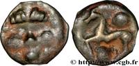 Potin à la tête de face GALLIA - BELGICA - PARIS AREA c.70-50 AC. (18mm, 2,85g, 3h )