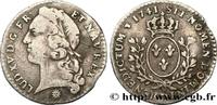 FRANKREICH Vingtième d'écu aux branches d’olivier, tête ceint LOUIS XV THE WELL-BELOVED Lyon 1741 (18mm, 1,38g, 6h) -