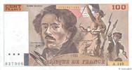 FRANKREICH 100 Francs DELACROIX imprimé en continu FRANKREICH 100 Francs DELACROIX imprimé en continu 1990 fST+ -