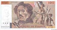 FRANKREICH 100 Francs DELACROIX imprimé en continu FRANKREICH 100 Francs DELACROIX imprimé en continu 1990 ST -