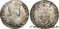 FRANKREICH Demi-écu, portrait à la mèche longue LOUIS XIV THE SUN KING Bayonne 1650 (32mm, 13,54g, 6h) -