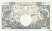 FRANKREICH 1000 Francs COMMERCE ET INDUSTRIE FRANKREICH 1000 Francs COMMERCE ET INDUSTRIE 1944 fST -