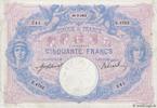 FRANKREICH 50 Francs BLEU ET ROSE FRANKREICH 50 Francs BLEU ET ROSE 1913 SS -