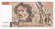 FRANKREICH 100 Francs DELACROIX imprimé en continu FRANKREICH 100 Francs DELACROIX imprimé en continu 1991 fVZ -