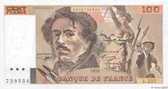 FRANKREICH 100 Francs DELACROIX imprimé en continu FRANKREICH 100 Francs DELACROIX imprimé en continu 1993 fST+ -