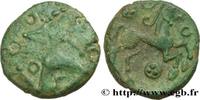 FRANKREICH Bronze au personnage courant et à l’androcéphale GALLIEN - BELGICA - BELLOVACI (Region die Beauvais) Beauvais (60) c. Ier siècle avant J.-C. (16mm, 3,06g, 10h) -