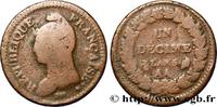 FRANKREICH Un décime Dupré, grand module DIREKTORIUM Metz 1797 (33mm, 18,25g, 6h) -