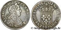 FRANKREICH Demi-écu, portrait apollinien LOUIS XIV THE SUN KING Rouen 1662 (33mm, 13,52g, 6h) -