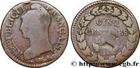 FRANKREICH Cinq centimes Dupré, grand module, refrappage du DIREKTORIUM Orléans 1797 (29,22mm, 8,44g, 6h) -