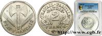 FRANKREICH 2 francs Francisque ETAT FRANÇAIS Beaumont-Le-Roger 1944 (27,02mm, 2,2g, 6h) -