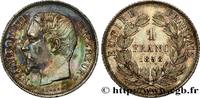 FRANKREICH 1 franc Napoléon III, tête nue ZWEITES KAISERREICH Paris 1858 (23mm, 4,95g, 6h) -