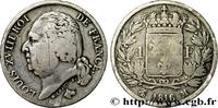 FRANKREICH 1 franc Louis XVIII LUDWIG XVIII Toulouse 1816 (23mm, 4,81g, 4h) -