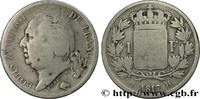 FRANKREICH 1 franc Louis XVIII LUDWIG XVIII La Rochelle 1817 (23mm, 4,72g, 6h) -
