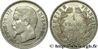 FRANKREICH 1 franc Napoléon III, tête nue ZWEITES KAISERREICH Paris 1857 (23,19mm, 4,91g, 6h) -