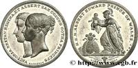 FRANKREICH Médaille, Naissance d’Albert Edward, prince de Gal GRANDE BRETAGNE - VICTORIA 1841 (32mm, 8,44g, 12h) -