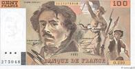 FRANKREICH 100 Francs DELACROIX imprimé en continu FRANKREICH 100 Francs DELACROIX imprimé en continu 1993 ST -