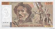 FRANKREICH 100 Francs DELACROIX imprimé en continu FRANKREICH 100 Francs DELACROIX imprimé en continu 1993 fST -