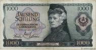 ÖSTERREICH 1000 Schilling ÖSTERREICH 1000 Schilling 1966 S -