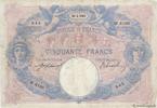 FRANKREICH 50 Francs BLEU ET ROSE FRANKREICH 50 Francs BLEU ET ROSE 1915 SS -