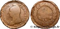 FRANKREICH Un décime Dupré, grand module, refrappage du 2 d DIREKTORIUM Metz 1797 (33mm, 18,82g, 6h) -