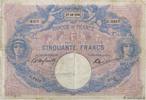 FRANKREICH 50 Francs BLEU ET ROSE FRANKREICH 50 Francs BLEU ET ROSE 1903 fS -