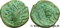 FRANKREICH Bronze à la tête de face, BN. 8405 GALLIEN - BELGICA - AMBIANI (Region die Amiens) Amiens (80) c. 60-40 AC. (14mm, 1,87g, 11h) -