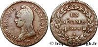 FRANKREICH Un décime Dupré, grand module DIREKTORIUM Paris 1799 (31,7mm, 20,45g, 6h) -