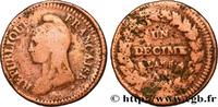 FRANKREICH Un décime Dupré, grand module DIREKTORIUM Metz 1797 (33mm, 18,92g, 6h) -