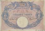 FRANKREICH 50 Francs BLEU ET ROSE FRANKREICH 50 Francs BLEU ET ROSE 1903 fS -