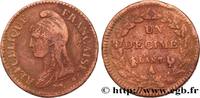 FRANKREICH Un décime Dupré, grand module DIREKTORIUM Paris/Rouen 1799 (32mm, 20,20g, 6h) -