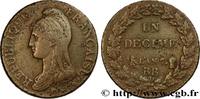FRANKREICH Un décime Dupré, grand module DIREKTORIUM Strasbourg 1799 (30mm, 20,85g, 6h) -
