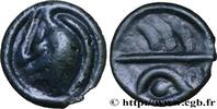 FRANKREICH Potin aux chevrons et au demi-cercle, classe II GALLIEN - BELGICA - BELLOVACI (Region die Beauvais) Beauvais (60) c. 50-20 AC. (17mm, 1,81g, 9h) -