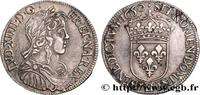 FRANKREICH Demi-écu, portrait à la mèche longue LOUIS XIV THE SUN KING La Rochelle 1650 (31mm, 13,64g, 6h) -
