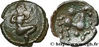 FRANKREICH Bronze au personnage courant et à l’androcéphale GALLIEN - BELGICA - BELLOVACI (Region die Beauvais) Beauvais (60) c. Ier siècle avant J.-C. (17,5mm, 3,04g, 12h) -