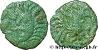 FRANKREICH Bronze au coq à tête humaine GALLIEN - BELGICA - BELLOVACI (Region die Beauvais) Beauvais (60) c. 50-30 AC (16mm, 1,91g, 6h) -