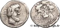 THE REPUBLIC (280 BC to 27 BC) Denier TITURIA Rome 89 AC. (19mm, 3,76g, 7h) -