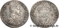 FRANKREICH Demi-écu, portrait apollinien LOUIS XIV THE SUN KING Bayonne 1662 (33mm, 13,39g, 6h) -