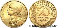FRANKREICH Essai-piéfort de 50 centimes Marianne PIÉFORTS Paris 1962 (24,99mm, 13,41g, 12h) -