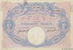 FRANKREICH 50 Francs BLEU ET ROSE FRANKREICH 50 Francs BLEU ET ROSE 1913 SS -