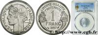 FRANKREICH 1 franc Morlon, légère VIERTE FRANZOSISCHE REPUBLIK 1957 (23mm, 1,30g, 6h) -