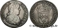 FRANKREICH Demi-écu, portrait à la mèche longue LOUIS XIV THE SUN KING Bayonne 1651 (32,5mm, 13,58g, 6h) -