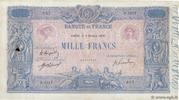 FRANKREICH 1000 Francs BLEU ET ROSE FRANKREICH 1000 Francs BLEU ET ROSE 1919 S -
