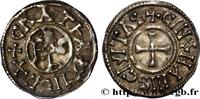 FRANKREICH Denier KARL DER KAHLE UND MÜNZE AN SEINEM NAMEN Le Mans s.m. (21mm, 1,76g, 11h) -