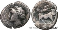 Classic 3 (350 BC to 323 BC) Demi-nomos ou drachme KAMPANIEN - NEAPOLIS Naples, Campanie c. 275-250 AC. (17mm, 3,01g, 9h) -