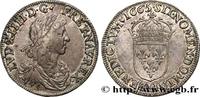 FRANKREICH Demi-écu, portrait apollinien LOUIS XIV THE SUN KING Bayonne 1665 (33mm, 13,51g, 6h) -