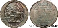 FRANKREICH Monneron de 5 sols au serment (An IV), 3e type REVOLUTION COINAGE Birmingham, Soho 1792 (39,5mm, 30,87g, 6h) -